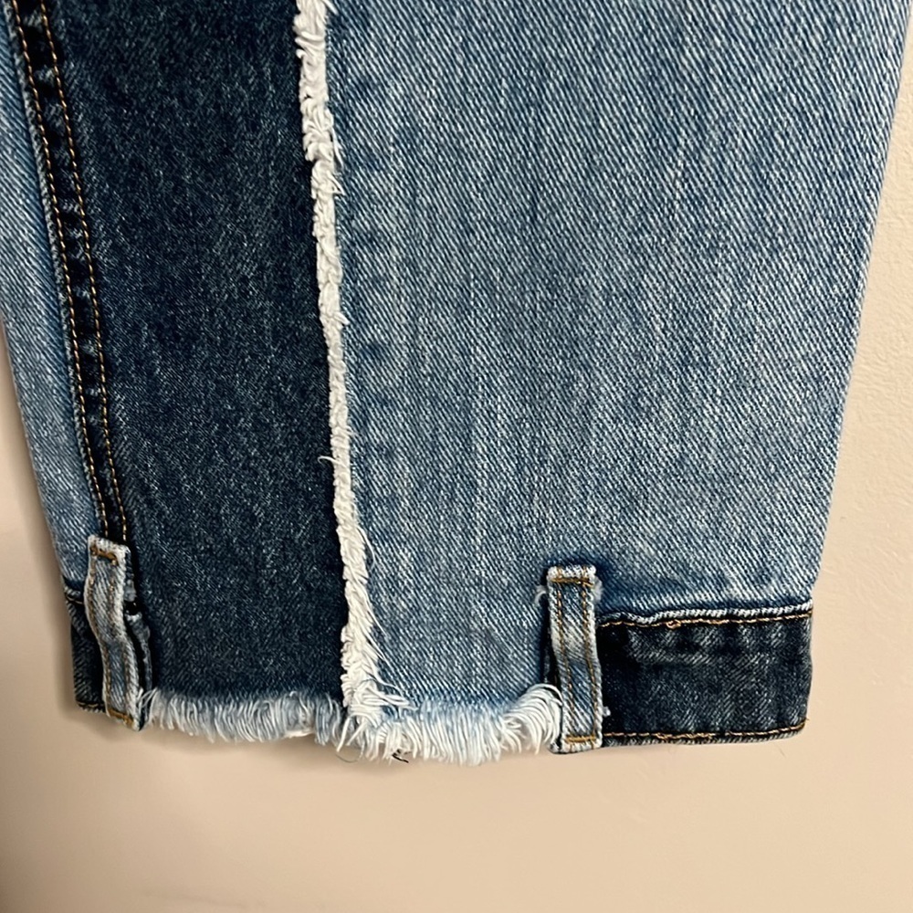 Revice Deconstructed Patchwork Denim Straight-leg… - image 2